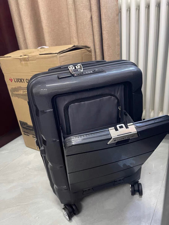 个人闲置全新转卖多功能开口行李箱小型20寸...