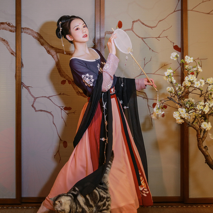 【国货大赏价】【紫衫绫】花朝记汉服原创坦领...