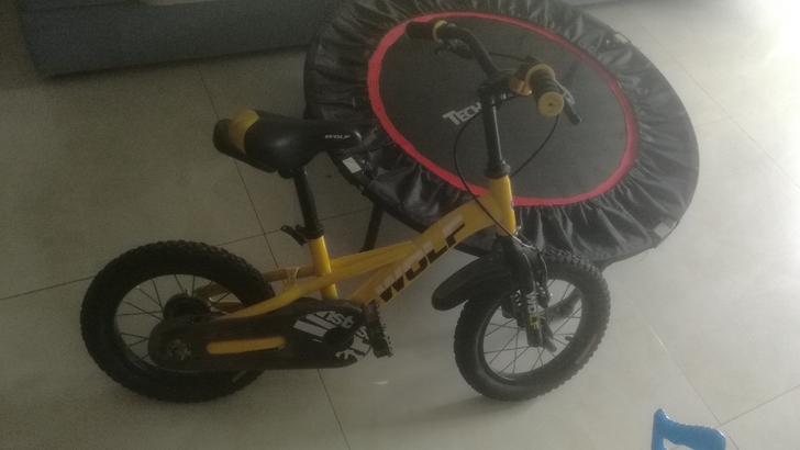 儿童自行车，没怎么骑过，现在大了骑不了可刀