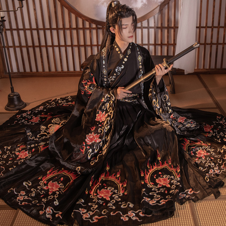 序绘原创汉服 天禄 麒麟祥瑞大袖披风外套重...