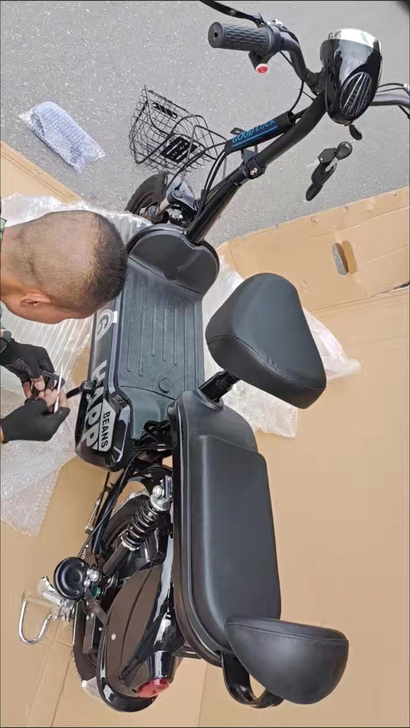 南极人新国标成人电动自行车14A双人小型脚...