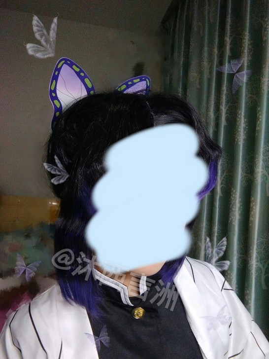 【鬼灭之刃】三町目家蝴蝶忍cos服（无毛）