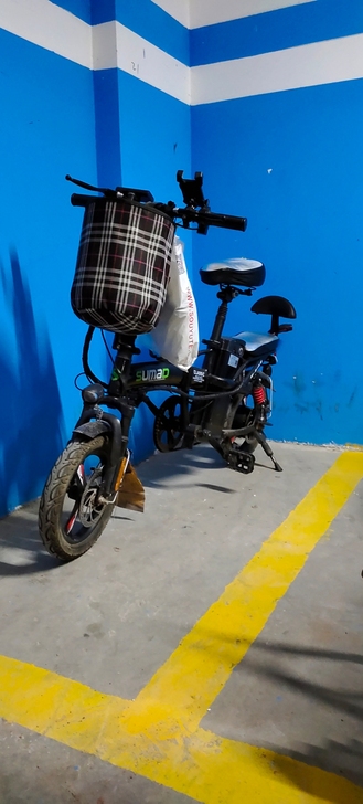 名顶折叠电动车一辆助力续航约90km,电动...