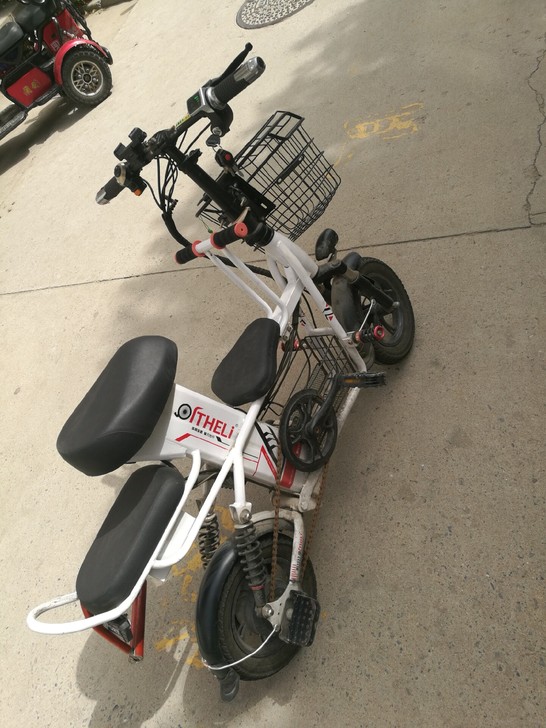 迷你亲子电动车轻便小型自行车电动车宝宝椅电...