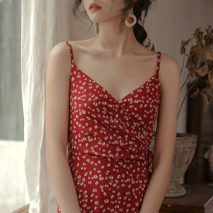 全新!法式egg初恋很仙超仙女森系复古碎花...