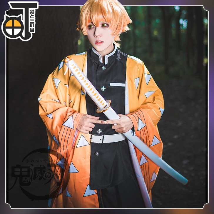 现货【三町目】鬼灭之刃我妻善逸cos服 l...