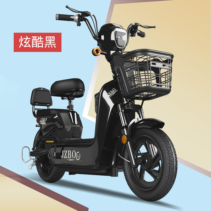 加州豹电动车新国标48V踏板助力小型电瓶车...