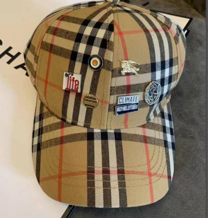 全新BBR元素徽章棒球帽鸭舌帽，男女情侣同...