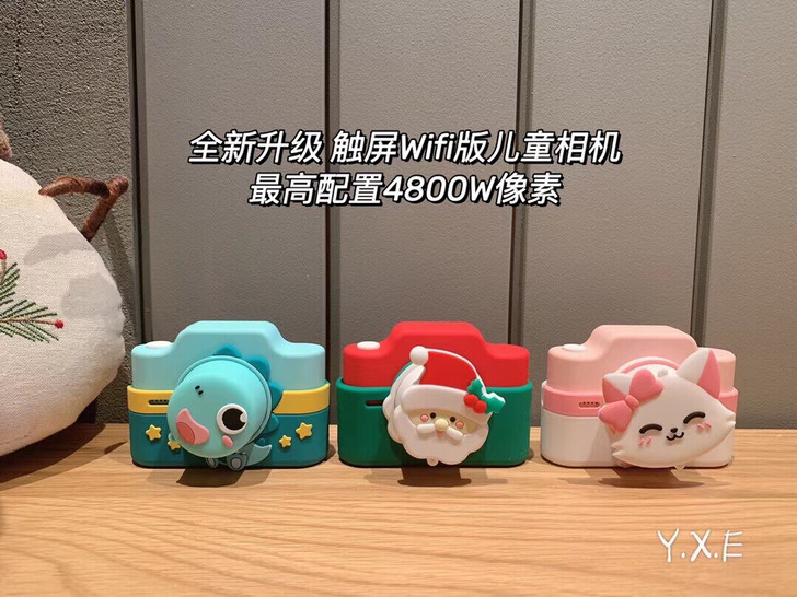 全新圣诞节儿童数码照相机可拍照玩具卡通迷你...