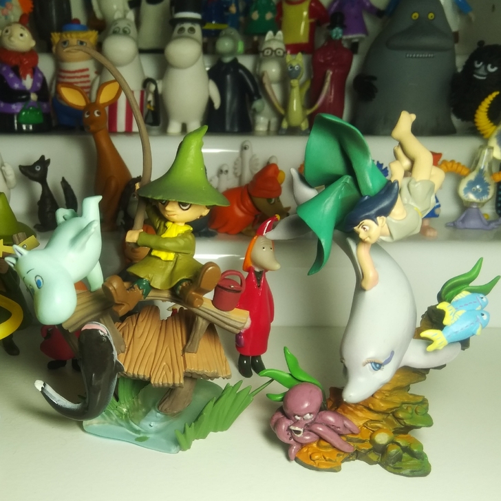 海洋堂场景摆件，姆明moomin，海王子小...