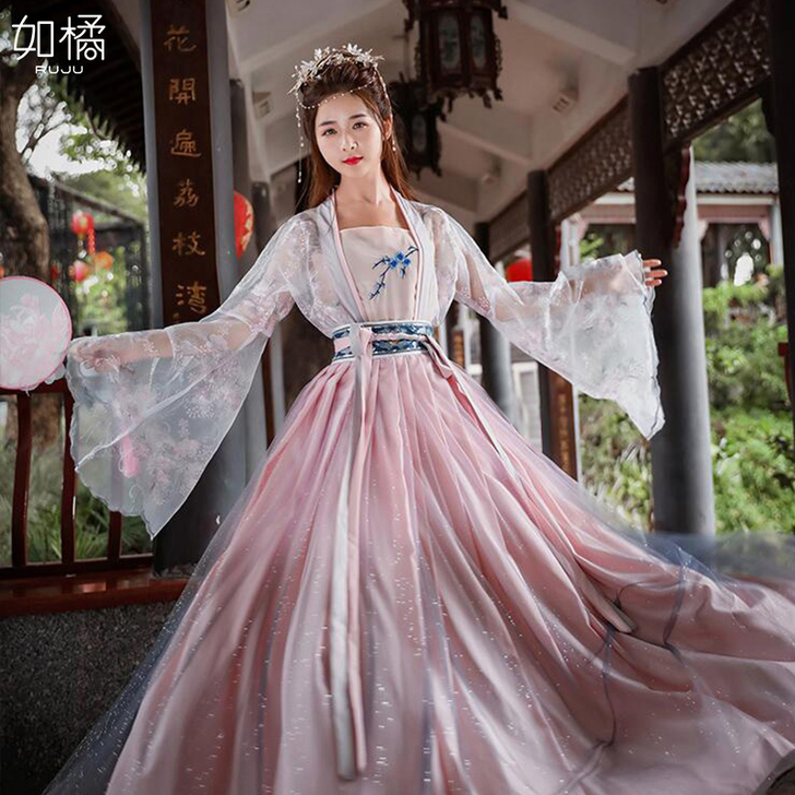 【告白价】汉服女中国风原创花神赋齐腰古装仙...