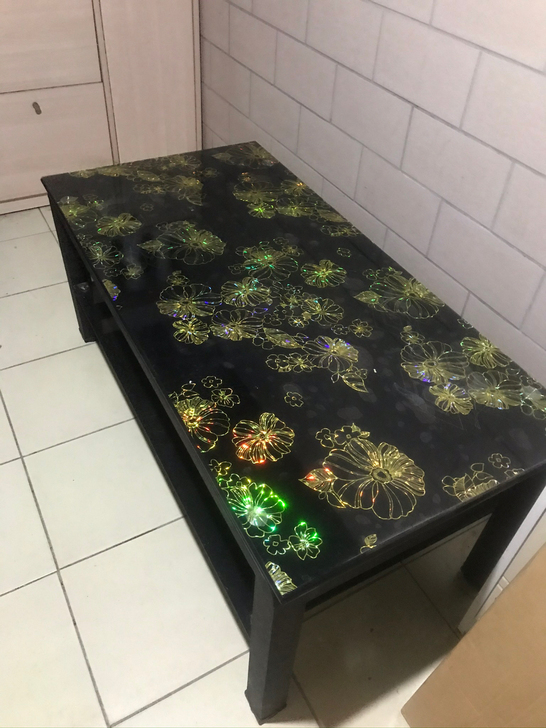 自用玻璃茶几茶桌9成新二手转让。