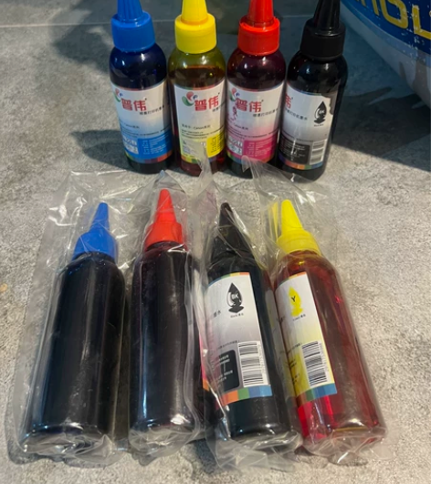 佳能系列打印机墨水 均为使用过，4色总共二...