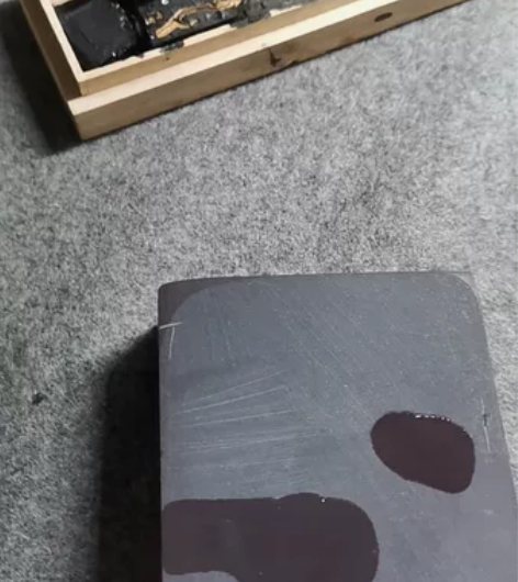 端砚，名坑，坑仔石，两面平，四角打磨圆润，...