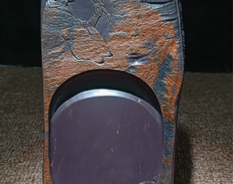 肇庆端砚坑仔砚台漂亮浮云冻顶料雕刻高端精美...