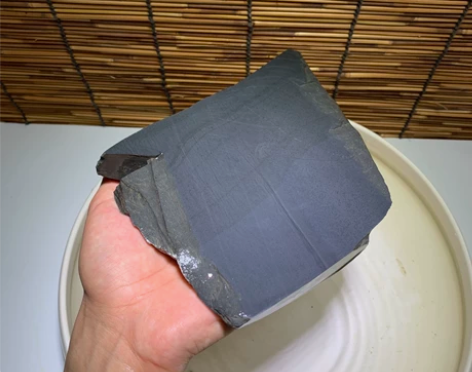 老坑歙砚 眉纹 原石 料子 尺寸:15.5...