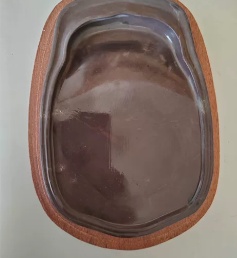 砚台端砚  坑仔岩  整挖木盒文房用品 尺...