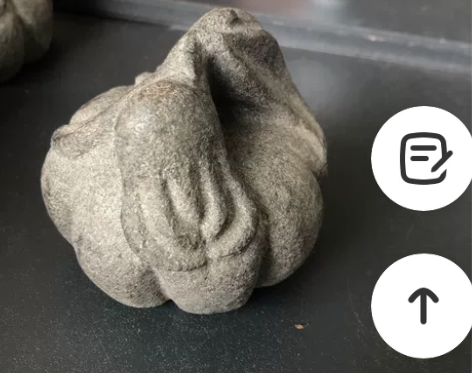 青石茶宠佛手果石秤砣镇纸石茶室文玩，大小盈...