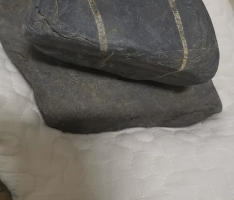 松花江水冲原石 重898克 11.8cm...