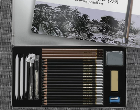素描铅笔套装英雄2b4b8b12B 可刀～