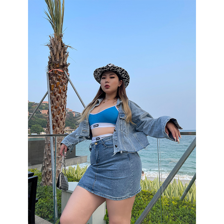 Boolibyoo 美式经典大码包臀裙高腰...