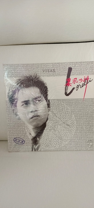 谭咏麟LP,暴风女神,95品,有歌词,包邮...