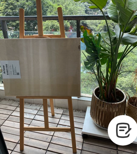 实木画架带画板，1.45米高民宿买来装饰用...