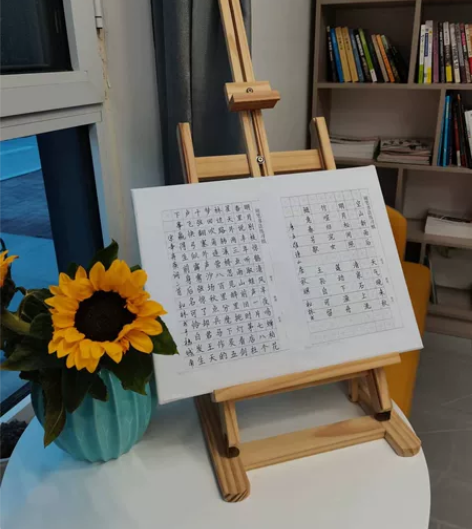 未拆封！实木桌面台式儿童成人画架！ 表面光...