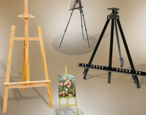 DIY数字油画油彩画写生三角架金属画架周边...