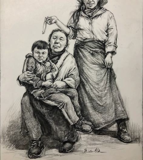 速写临摹学习资料，个人人物速写作品，平时给...