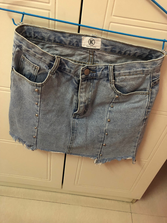 爱依服同款牛仔一步裙