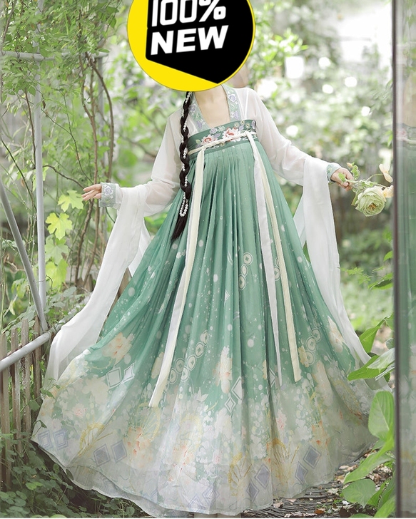 汉服,只穿了一会儿。吊牌没摘,质量很好。超...