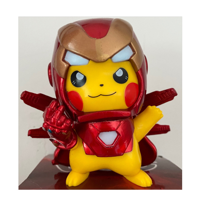MK85漫威复联手办皮卡丘cos钢铁侠手办...
