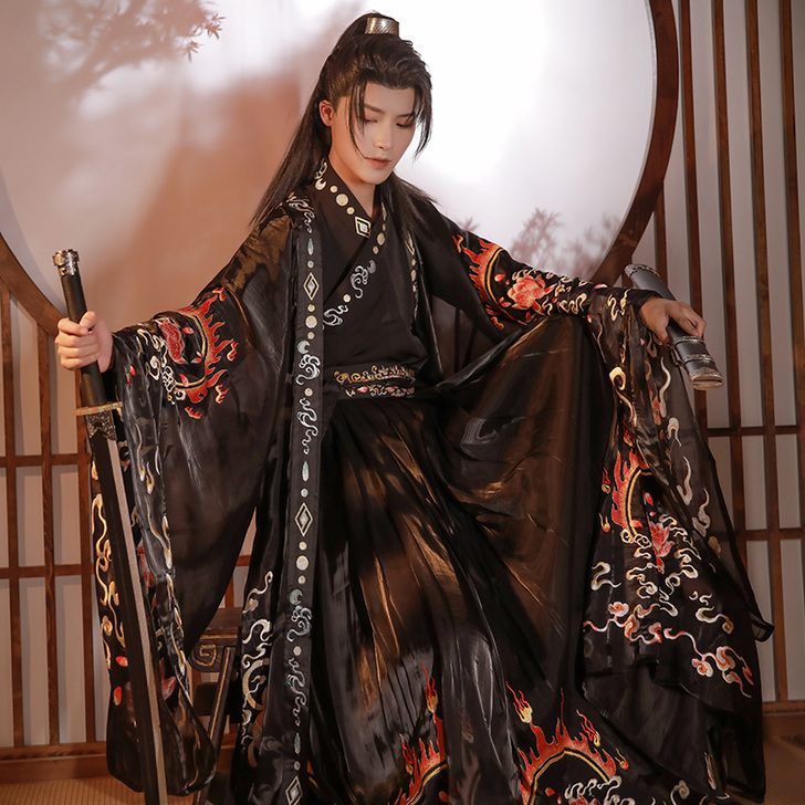 序绘原创汉服 天禄 麒麟祥瑞大袖披风外套重...