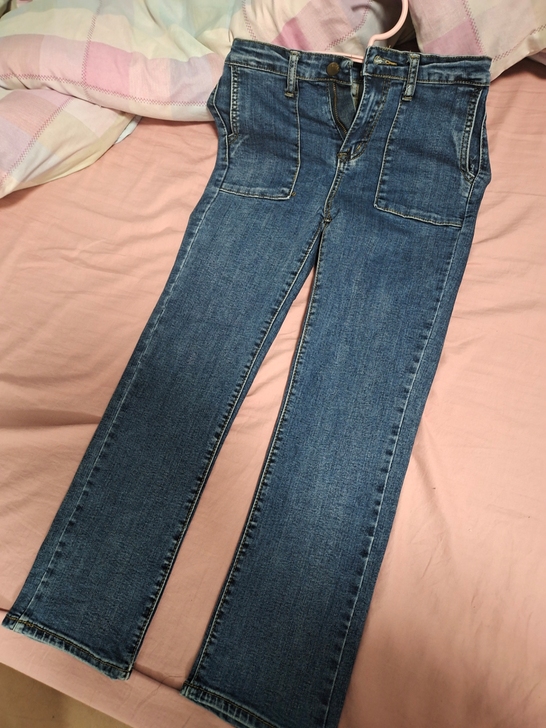 修身牛仔裤 常规款 九分裤