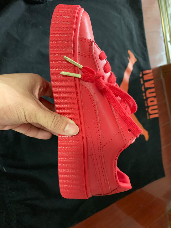 全新红色彪马休闲鞋，37码PUMA女鞋，3...