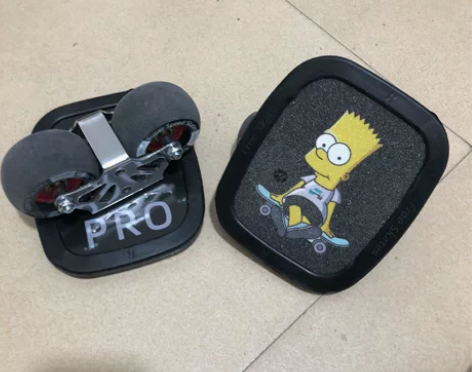 漂移板分体滑板弧形轮 使用过一次，在室内，...