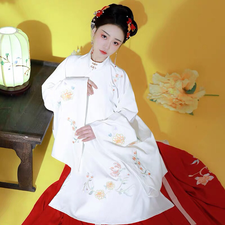 仙楚姬原创汉服女【执念】袄裙刺绣立领褶裙日...