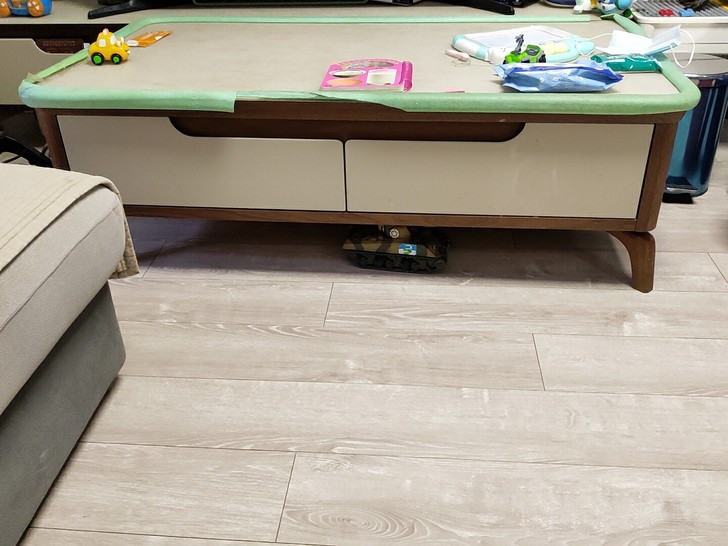 家里装修腾地方茶几特价处理,家里有宝宝贴的...