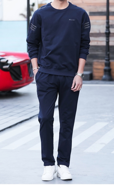 男士休闲运动套装  上衣+裤子