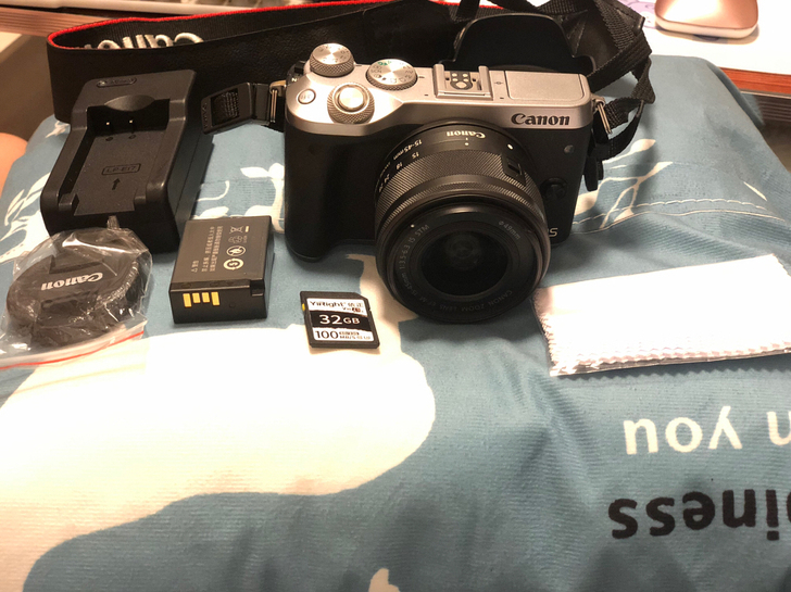 佳能m6银色相机套机 新手入门网红小白高清...