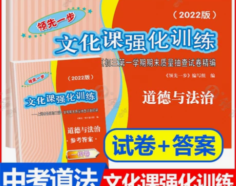 2022一模卷上海中考道德与法治 做过两篇...