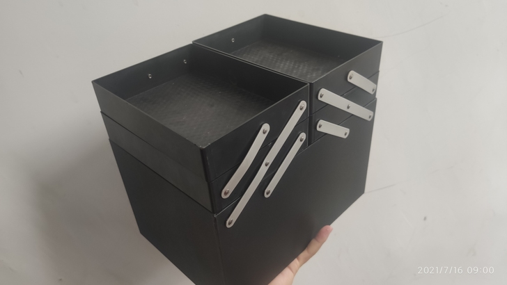 折叠式多层收纳盒办公用品收纳盒维修零件盒。...