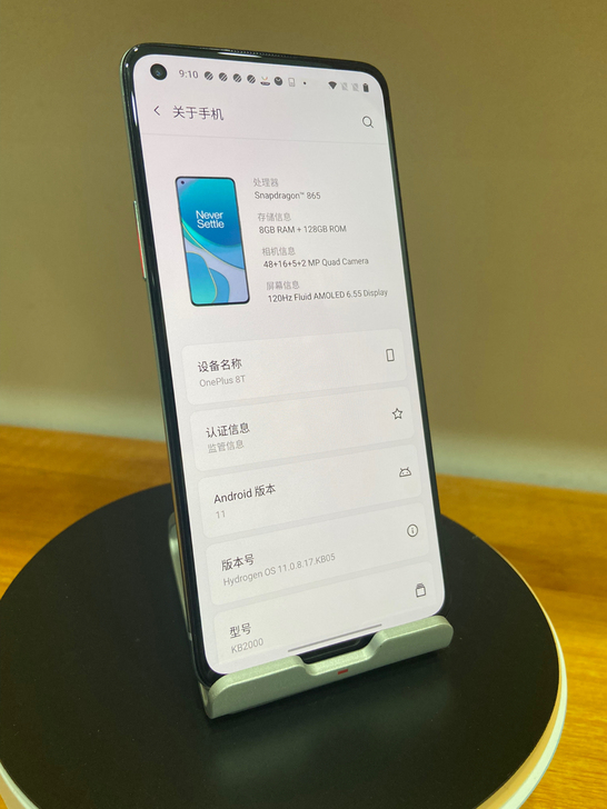 一加8T,屏幕无划痕,机身无磕碰,轻微使用...