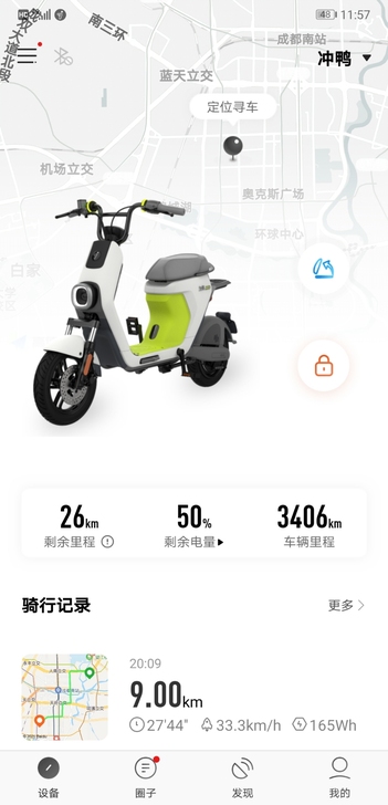 出自用九号c40。搬到单位附近了，不需要骑...