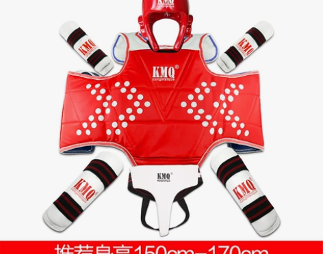 康美雀跆拳道护具全套儿童加厚正品实战护具3...