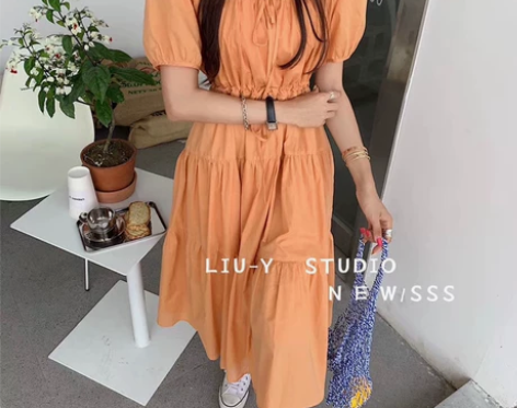 流洋时尚宽松显瘦连衣裙女20夏季新品韩版淑...