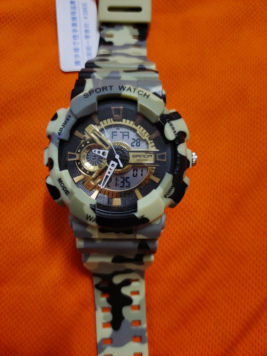 韩版潮流手表男多功能电子表男女学生双显计时...