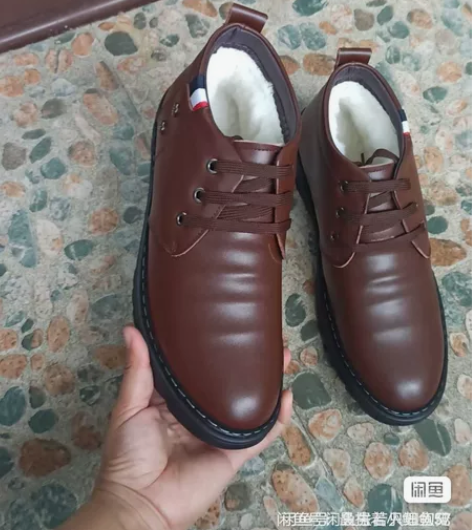 男士真皮皮鞋（加绒加厚款） 实物拍摄   ...