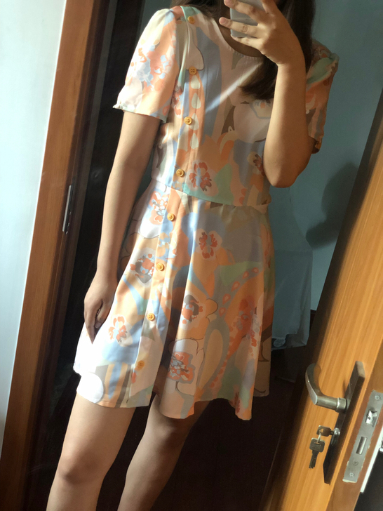 zara 外贸单 拼色连衣裙 小露背 好看...